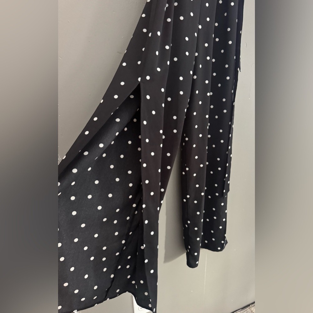 Monteau Black and White Polka Dot Jumpsuit - Picture 3 of 4
